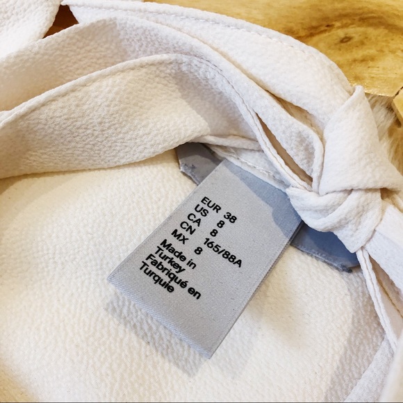 H&M Blush Pink Ruffle Scoop Neck Blouse 8 - Picture 4 of 6